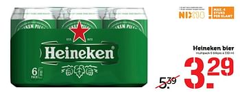Aanbiedingen Heineken bier - Heineken - Geldig van 24/07/2017 tot 30/07/2017 bij Coop