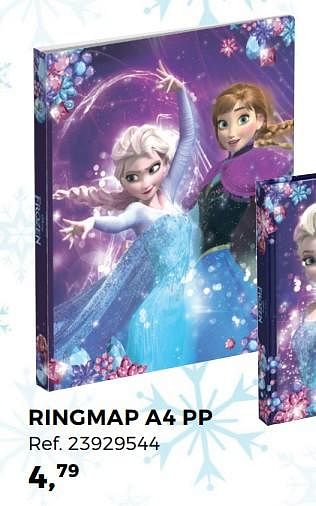 Aanbiedingen Ringmap a4 pp - Disney  Frozen - Geldig van 01/08/2017 tot 12/09/2017 bij Supra Bazar