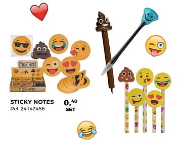 Aanbiedingen Sticky notes - Smiley World - Geldig van 01/08/2017 tot 12/09/2017 bij Supra Bazar