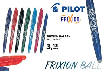 Aanbiedingen Frixion balpen - Pilot - Geldig van 01/08/2017 tot 12/09/2017 bij Supra Bazar