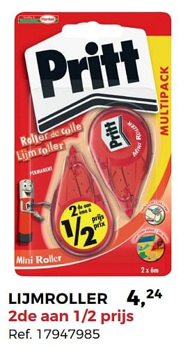 Aanbiedingen Lijmroller - Pritt - Geldig van 01/08/2017 tot 12/09/2017 bij Supra Bazar