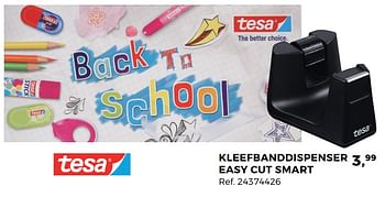 Aanbiedingen Kleefbanddispenser easy cut smart - Tesa - Geldig van 01/08/2017 tot 12/09/2017 bij Supra Bazar