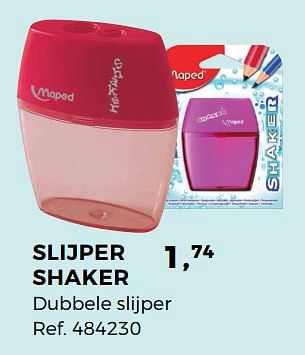 Aanbiedingen Slijper shaker - Maped - Geldig van 01/08/2017 tot 12/09/2017 bij Supra Bazar