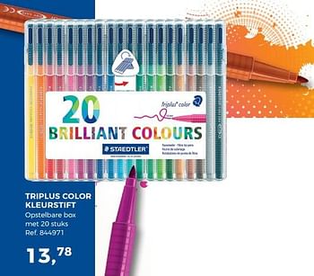 Aanbiedingen Triplus color kleurstift - Staedtler - Geldig van 01/08/2017 tot 12/09/2017 bij Supra Bazar