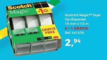 Aanbiedingen Scotch magic tape op dispenser - Scotch - Geldig van 01/08/2017 tot 12/09/2017 bij Supra Bazar