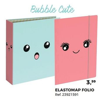 Aanbiedingen Elastomap folio - Bubble Cute - Geldig van 01/08/2017 tot 12/09/2017 bij Supra Bazar