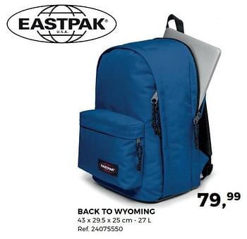 Aanbiedingen Back to wyoming - Eastpak - Geldig van 01/08/2017 tot 12/09/2017 bij Supra Bazar