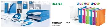 Aanbiedingen Bewaardoos click+store - Leitz - Geldig van 01/08/2017 tot 12/09/2017 bij Supra Bazar