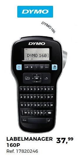 Aanbiedingen Dymo labelmanager 160p - Dymo - Geldig van 01/08/2017 tot 12/09/2017 bij Supra Bazar