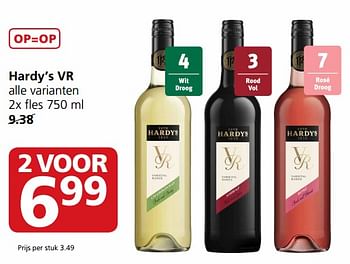 Aanbiedingen Hardy`s vr - Rode wijnen - Geldig van 24/07/2017 tot 30/07/2017 bij Jan Linders
