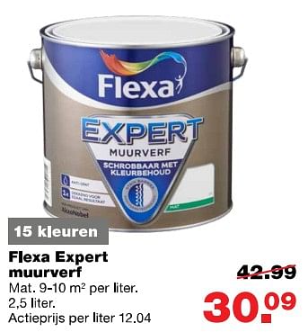 Aanbiedingen Flexa export muurverf - Flexa - Geldig van 24/07/2017 tot 30/07/2017 bij Praxis