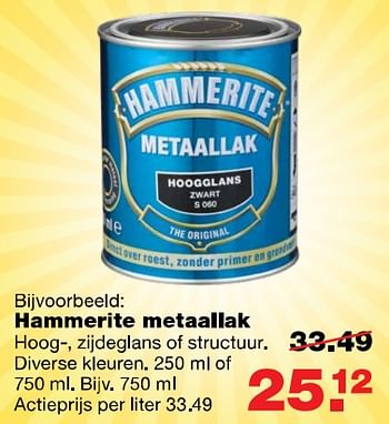 Aanbiedingen Hammerite metaallak - Hammerite - Geldig van 24/07/2017 tot 30/07/2017 bij Praxis