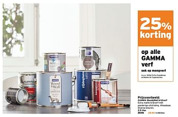 Aanbiedingen Gamma wood+wall krijtverf - Huismerk - Gamma - Geldig van 24/07/2017 tot 30/07/2017 bij Gamma