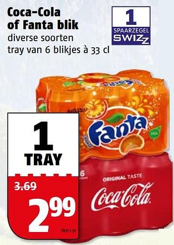 Aanbiedingen Coca-cola of fanta blik - The Coca Cola Company - Geldig van 24/07/2017 tot 30/07/2017 bij Poiesz