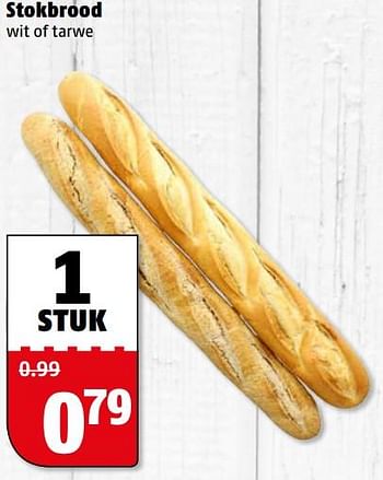Aanbiedingen Stokbrood wit of tarwe - Huismerk Poiesz - Geldig van 24/07/2017 tot 30/07/2017 bij Poiesz