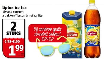 Aanbiedingen Lipton ice tea - Lipton - Geldig van 24/07/2017 tot 30/07/2017 bij Poiesz