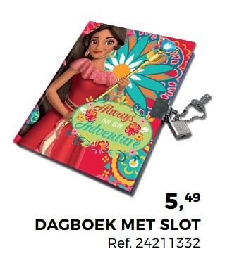 Aanbiedingen Dagboek met slot - Disney - Geldig van 01/08/2017 tot 12/09/2017 bij Supra Bazar