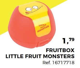 Aanbiedingen Fruitbox little fruit monsters - Huismerk - Supra Bazar - Geldig van 01/08/2017 tot 12/09/2017 bij Supra Bazar