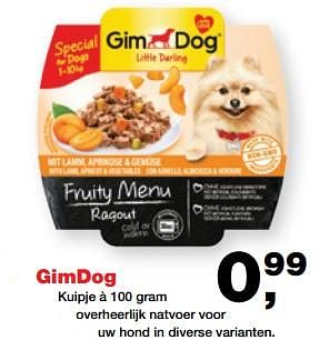 Aanbiedingen Gimdog natvoer - Gimdog  - Geldig van 24/07/2017 tot 06/08/2017 bij Jumper