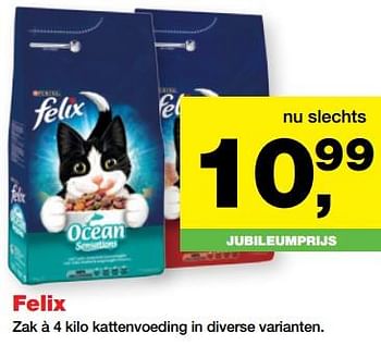Aanbiedingen Felix kattenvoeding - Purina - Geldig van 24/07/2017 tot 06/08/2017 bij Jumper