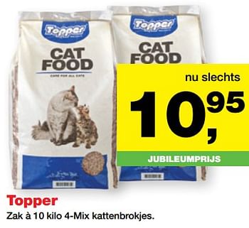 Aanbiedingen Topper kattenbrokjes - Topper - Geldig van 24/07/2017 tot 06/08/2017 bij Jumper