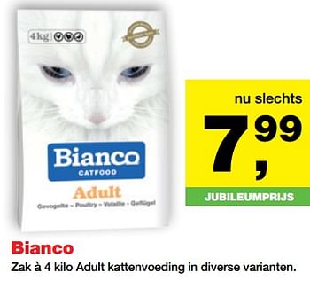 Aanbiedingen Bianco kattenvoeding - Bianco - Geldig van 24/07/2017 tot 06/08/2017 bij Jumper