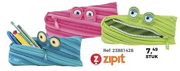 Aanbiedingen Pennenzak - Zip-it - Geldig van 01/08/2017 tot 12/09/2017 bij Supra Bazar