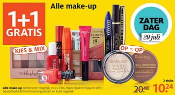 Aanbiedingen Alle make-up - Huismerk - Etos - Geldig van 24/07/2017 tot 30/07/2017 bij Etos