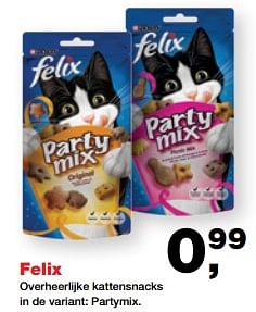Aanbiedingen Felix overheerlijke kattensnacks - Felix - Geldig van 24/07/2017 tot 06/08/2017 bij Jumper