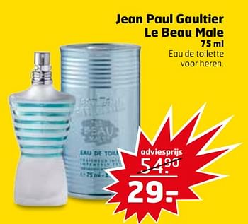 Aanbiedingen Jean paul gaultier le beau male - Jean Paul Gaultier - Geldig van 25/07/2017 tot 30/07/2017 bij Trekpleister