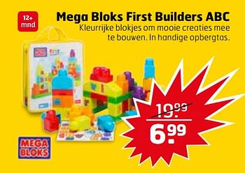 Aanbiedingen Mega bloks first builders abc - Mega Bloks - Geldig van 25/07/2017 tot 30/07/2017 bij Trekpleister
