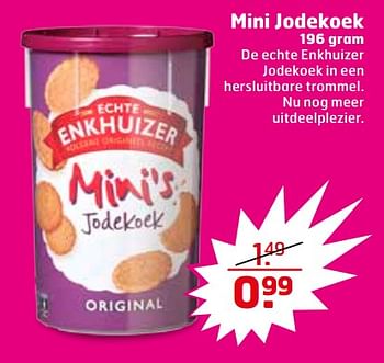 Aanbiedingen Mini jodekoek - Enkhuizer - Geldig van 25/07/2017 tot 30/07/2017 bij Trekpleister