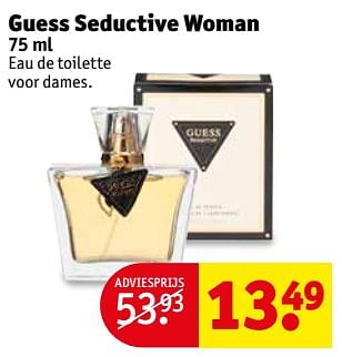 Aanbiedingen Guess seductive woman 75 ml - Guess - Geldig van 25/07/2017 tot 06/08/2017 bij Kruidvat