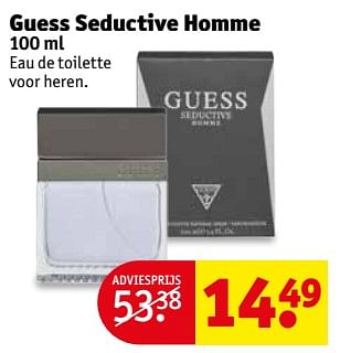 Aanbiedingen Guess seductive homme 100 ml - Guess - Geldig van 25/07/2017 tot 06/08/2017 bij Kruidvat