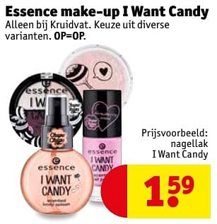Aanbiedingen Essence nagellak i want candy - Essence - Geldig van 25/07/2017 tot 06/08/2017 bij Kruidvat