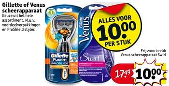 Aanbiedingen Gillette venus scheerapparaat swirl - Gillette - Geldig van 25/07/2017 tot 06/08/2017 bij Kruidvat