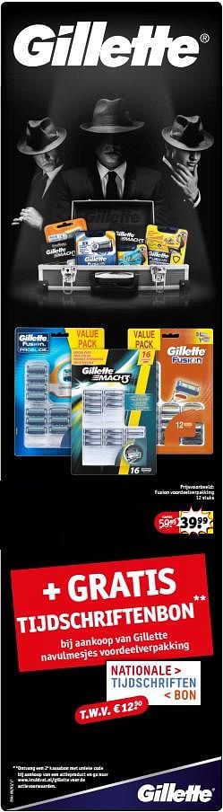 Aanbiedingen Gillette fusion voordeelverpakking - Gillette - Geldig van 25/07/2017 tot 06/08/2017 bij Kruidvat