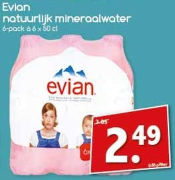 Aanbiedingen Evian natuurlijk mineraalwater - Evian - Geldig van 24/07/2017 tot 29/07/2017 bij Agrimarkt
