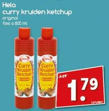 Aanbiedingen Hela curry kruiden ketchup - Hela - Geldig van 24/07/2017 tot 29/07/2017 bij Agrimarkt