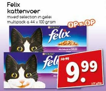 Aanbiedingen Felix kattenvoer - Felix - Geldig van 24/07/2017 tot 29/07/2017 bij Agrimarkt
