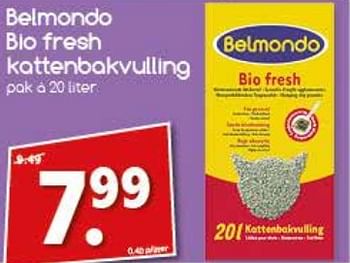 Aanbiedingen Belmondo bio fresh kattenbakvulling - Belmondo - Geldig van 24/07/2017 tot 29/07/2017 bij Agrimarkt