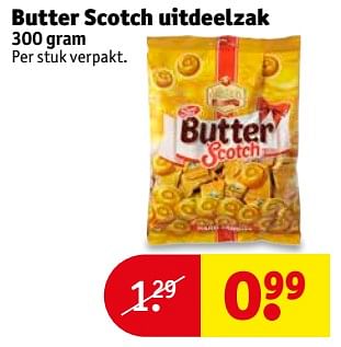 Aanbiedingen Butter scotch uitdeelzak - Huismerk - Kruidvat - Geldig van 25/07/2017 tot 06/08/2017 bij Kruidvat