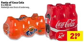 Aanbiedingen Fanta of coca cola - Huismerk - Kruidvat - Geldig van 25/07/2017 tot 06/08/2017 bij Kruidvat