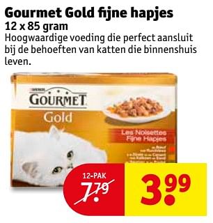Aanbiedingen Gourmet gold fijne hapjes - Purina - Geldig van 25/07/2017 tot 06/08/2017 bij Kruidvat