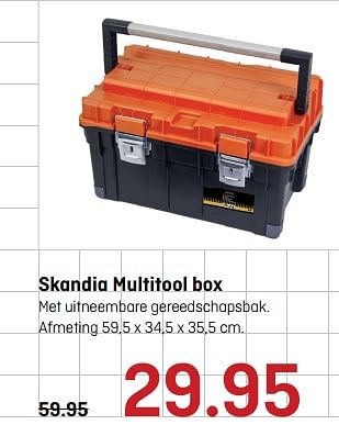 Aanbiedingen Skandia multitool box - Skandia - Geldig van 24/07/2017 tot 06/08/2017 bij Multimate