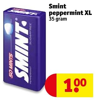Aanbiedingen Smint peppermint xl - Smint - Geldig van 25/07/2017 tot 06/08/2017 bij Kruidvat