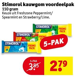 Aanbiedingen Stimorol kauwgom voordeelpak - Stimorol - Geldig van 25/07/2017 tot 06/08/2017 bij Kruidvat