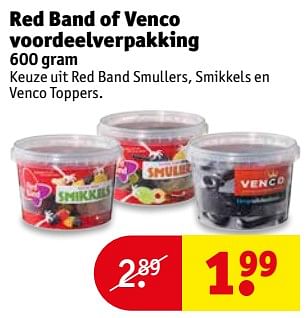 Aanbiedingen Red band of venco voordeelverpakking - Huismerk - Kruidvat - Geldig van 25/07/2017 tot 06/08/2017 bij Kruidvat