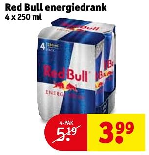 Aanbiedingen Red bull energiedrank - Red Bull - Geldig van 25/07/2017 tot 06/08/2017 bij Kruidvat