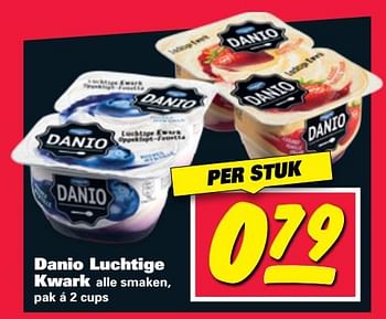 Aanbiedingen Danio luchtige kwark alle smaken - Danio - Geldig van 24/07/2017 tot 30/07/2017 bij Nettorama